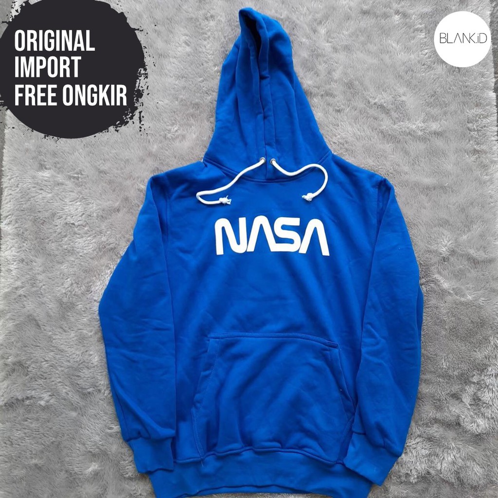 HOODIE HnM NASA BLUE ORIGINAL - HOODIE HnM ORIGINAL - HOODIE H&M - HOODIE HNM - JAKET NASA - BLANKID