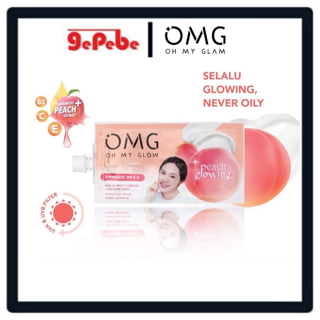 OMG Oh My Glow Peach Glowing (1 renceng isi 12 sachet )