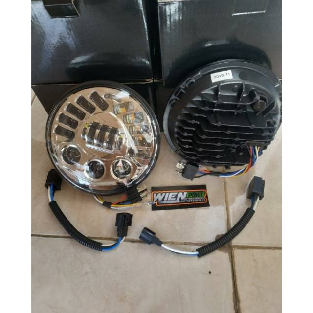 Daymaker 7inch DOT SAE pnp batok ninja tiger scorpio megapro vixion
