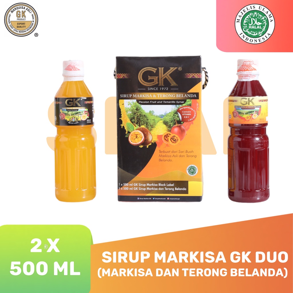 Jual Sirup Markisa Gk Duo 500ml 1 Btl Sirup Markisa Gk Black Label