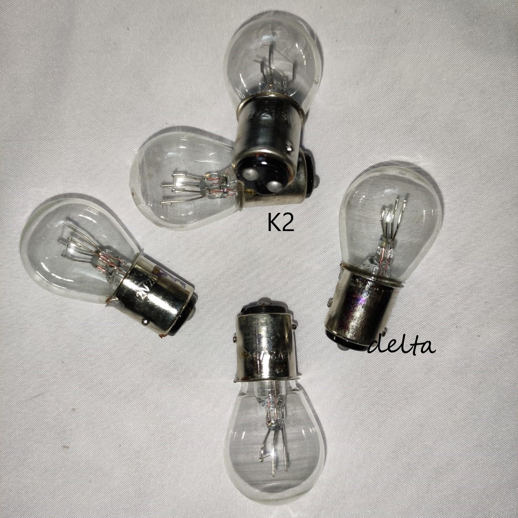 Bohlamp K2 dan K1 besar 12/24volt (10pcs)