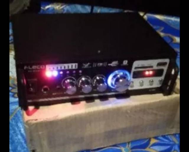 Amplifier Mini Ampli Fleco AK-805BT Bluetooth Stereo Karaoke - MP3 Player - FM Radio g USB- MMC Card