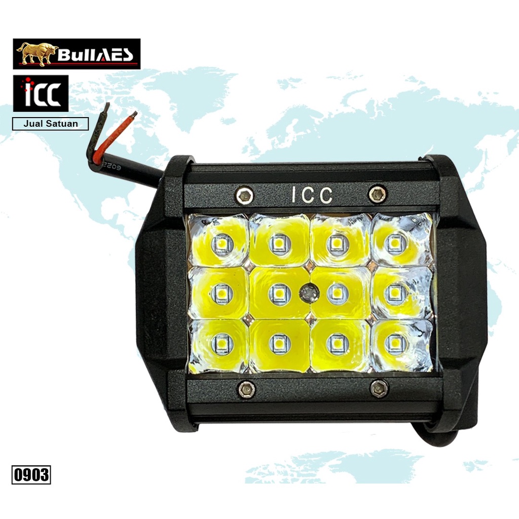 LAMPU SOROT CREE WORK LIGHT 12 MATA 36 watt MERK HJG V0903