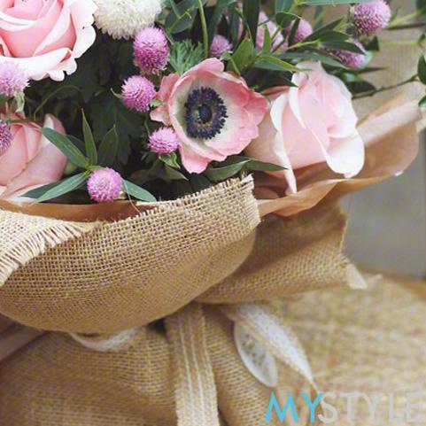 

۞ MYSTYLE KERTAS BUNGA KAIN GONI ZM KARUNG GONI BURLAP 1 ROLL 457CM FLOWER PAPER ✸