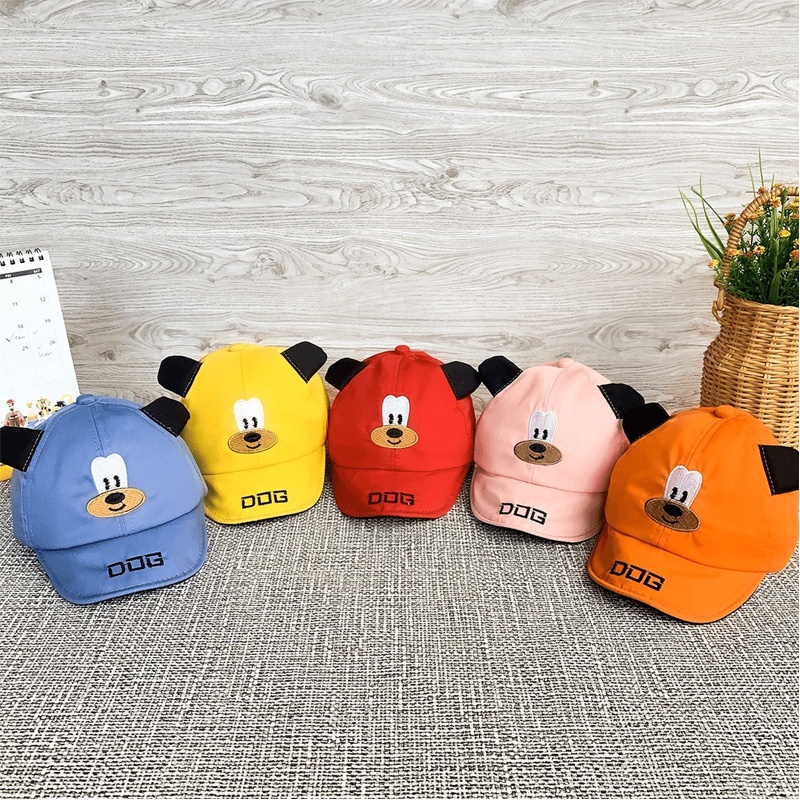 Jocoproduction - Topi Fashon Baby Hat Doggie Cute Anak Bayi Laki-laki & Perempuan Unisex Bordir-1