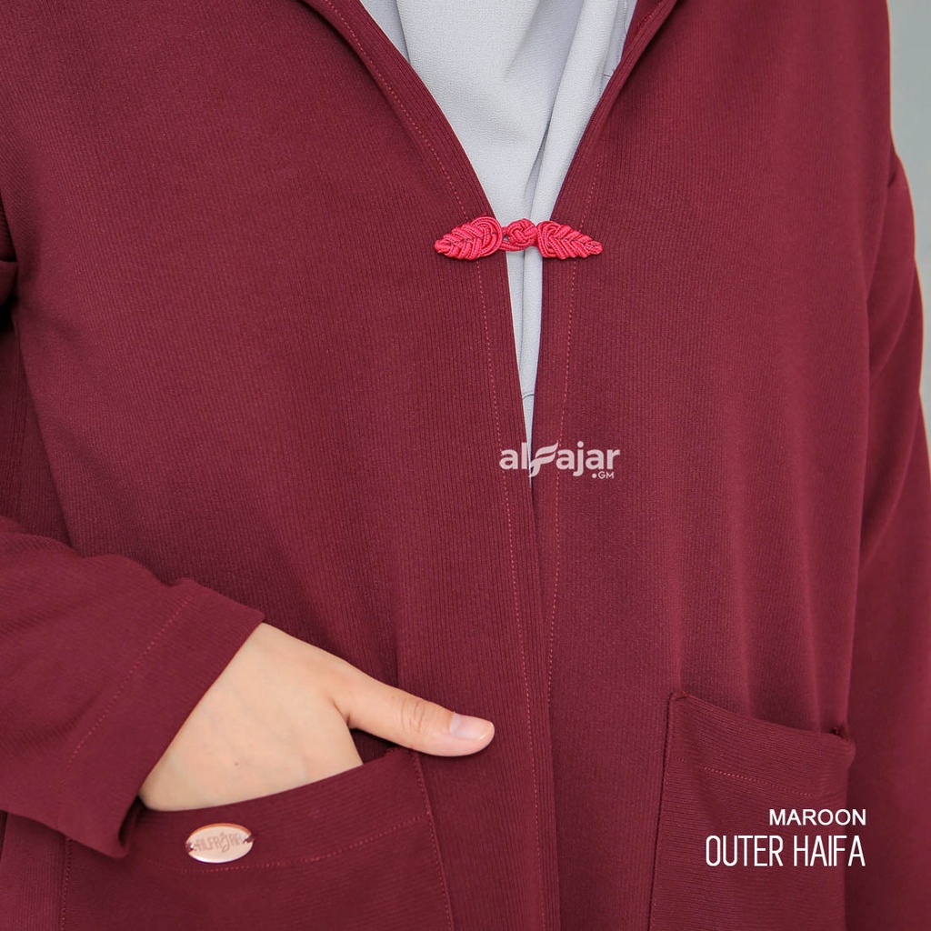 Outer Hoodie Syar'i Haifa by Alfajar