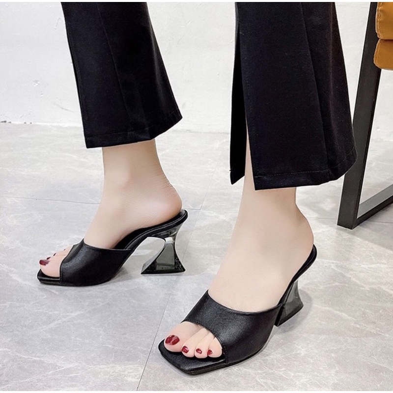 Heels M665 sendal wanita import realpict