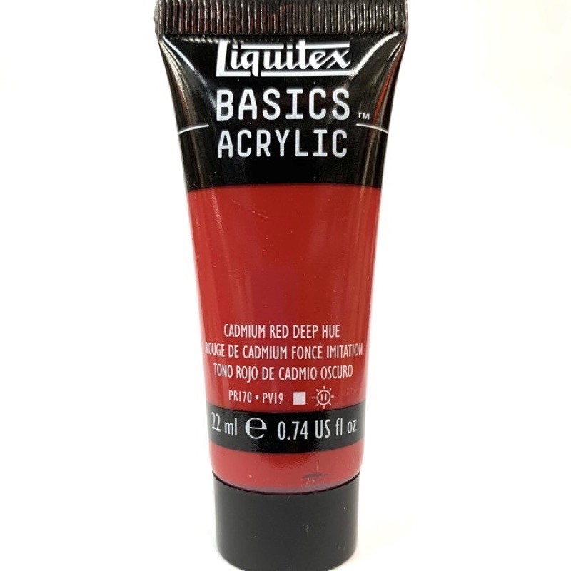 

Cat Acrylic Liquitex Basics 22ml Cadmium Red Deep Hue