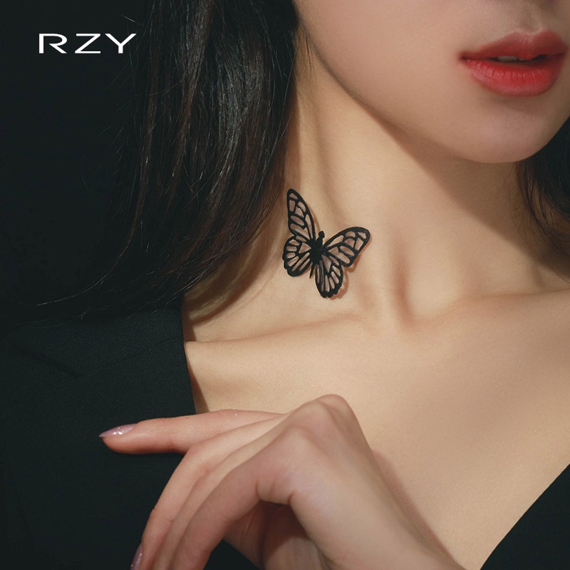 Fashion women's accessories Korean version of the transparent line invisible butterfly clavicle necklace