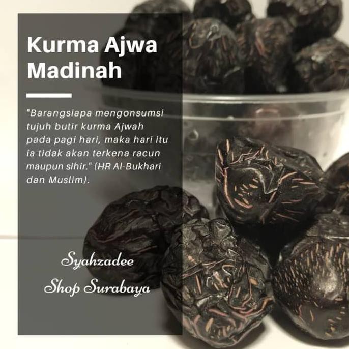 

Ready Stock Kurma Ajwa Jumbo Original 1Kg 1000Gr Ajwa Premium Fresh Ajwah Madinah