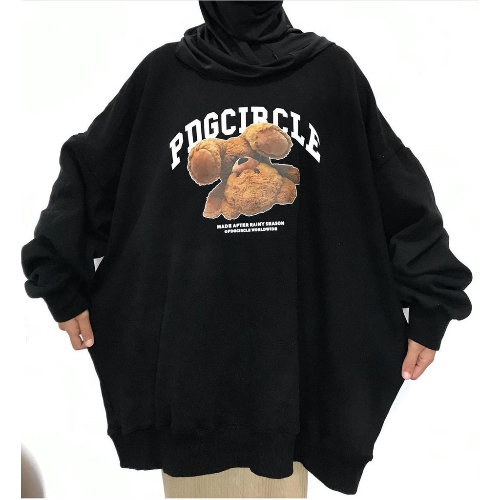 PDG XXL CIRCLE TEDDY BEAR SWEATER CREWNECK OVERSIZED