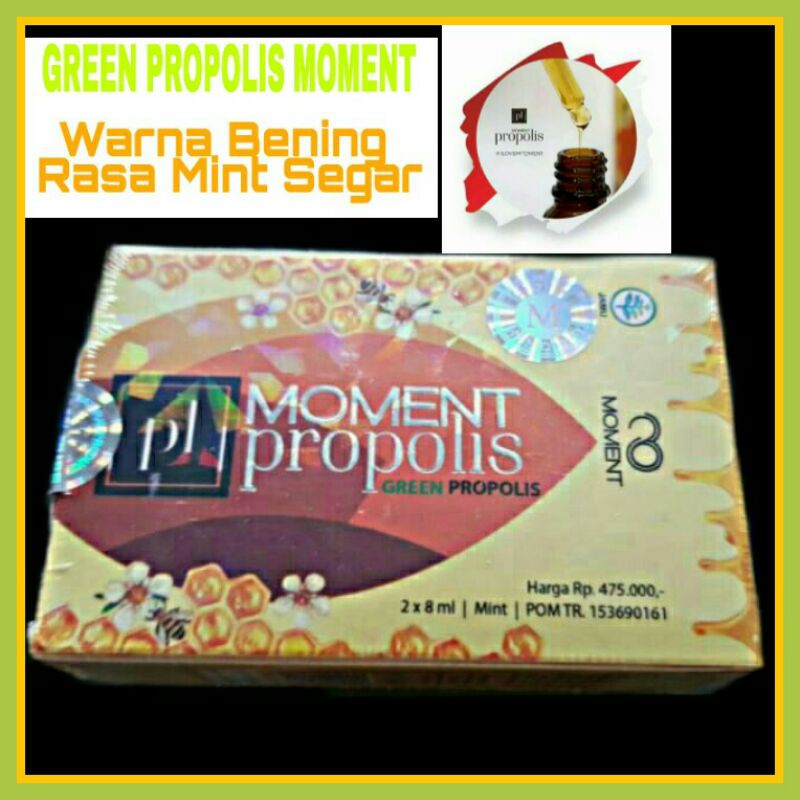 PROPOLIS MOMENT NEW GREEN PROPOLIS ORIGINAL 1 PACK ( 3 BOTOL )