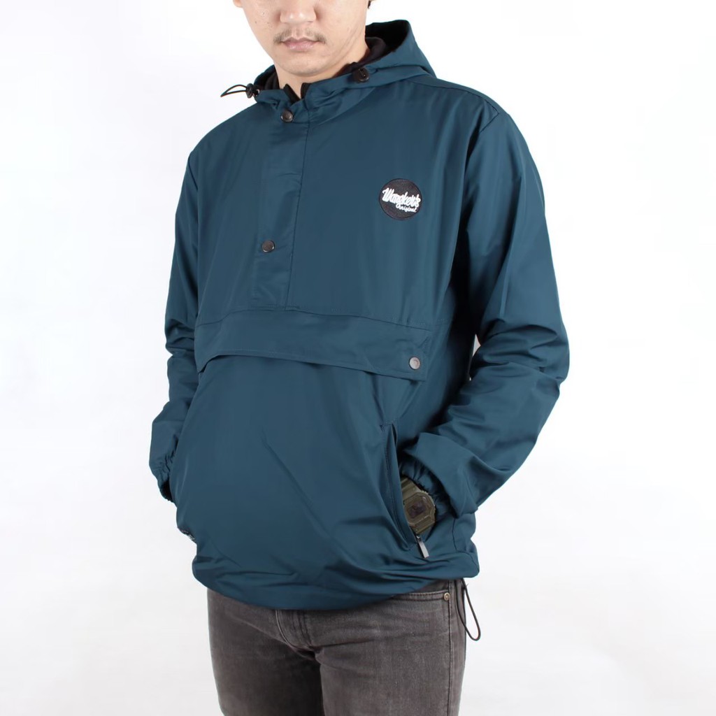 Jaket cagoule pria BLACKLINE murah waterproof / jaket distro  stylish anti air size M, L, XL