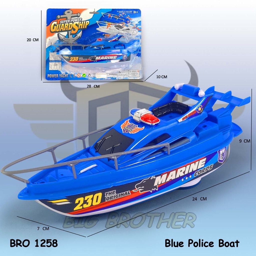 MURAH BRO1257 BRO1258 Mainan Anak Perahu Kapal Laut Speed Boat Bisa Jalan Di Air Murah Besar