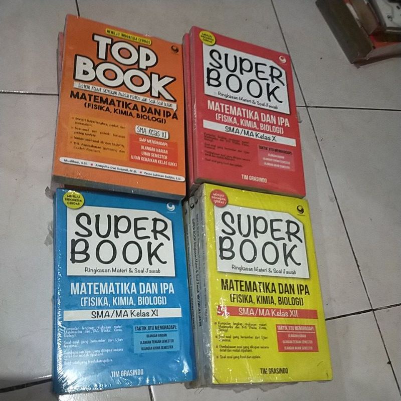 TOP BOOK MATEMATIKA IPA (FISIKA, KIMIA, BIOLOGI) SMA Kelas 10 11 12 - Original Murah-1