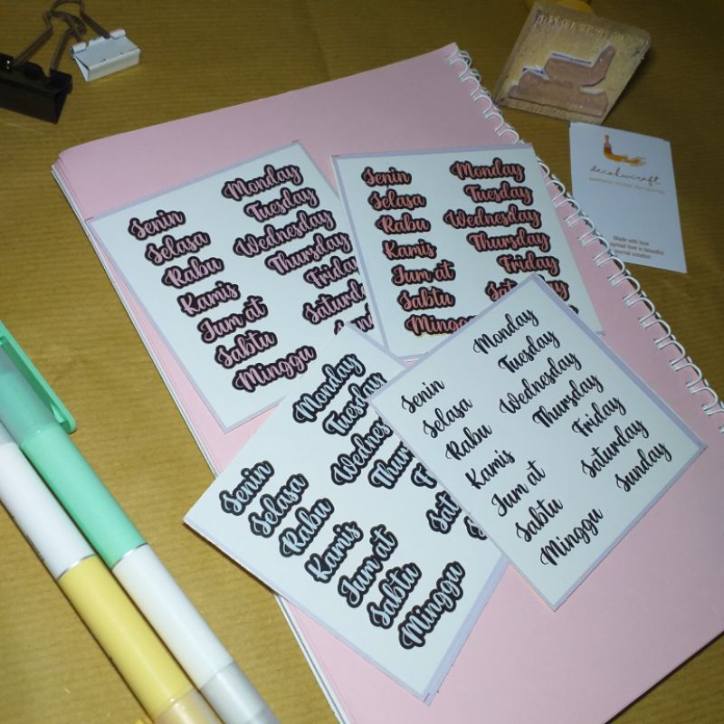 

sticker aesthetic day series
