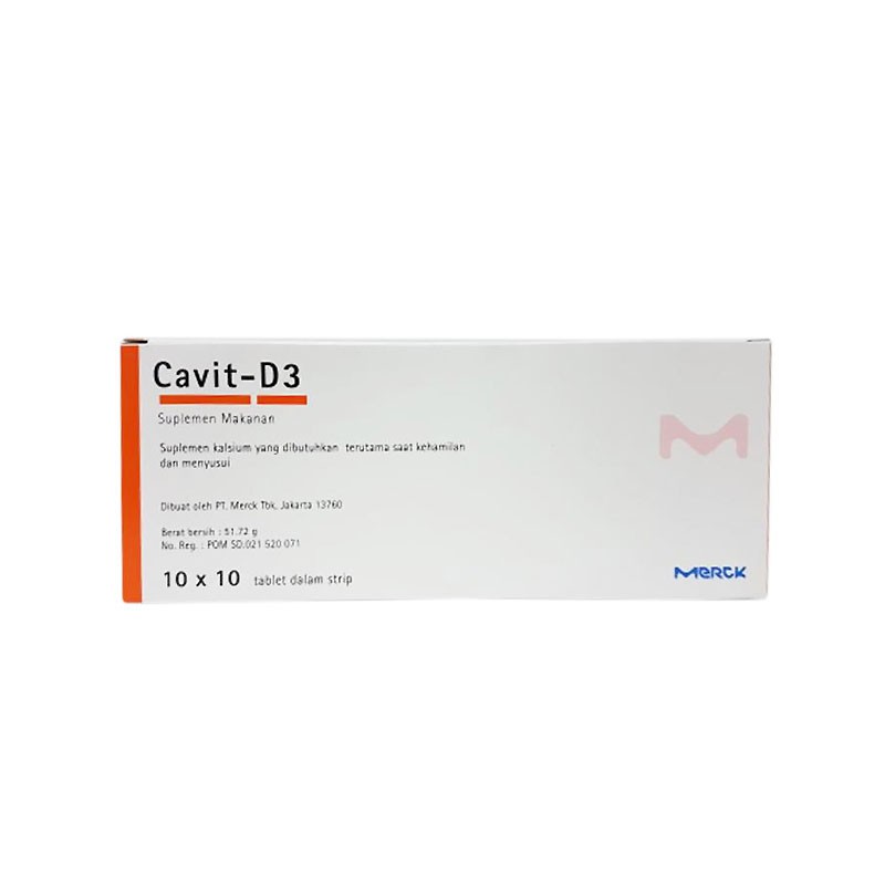 Cavit-D3 10 Tablet/Suplemen kalsium dan vitamin D3/Suplemen tulang/Ibu hamil