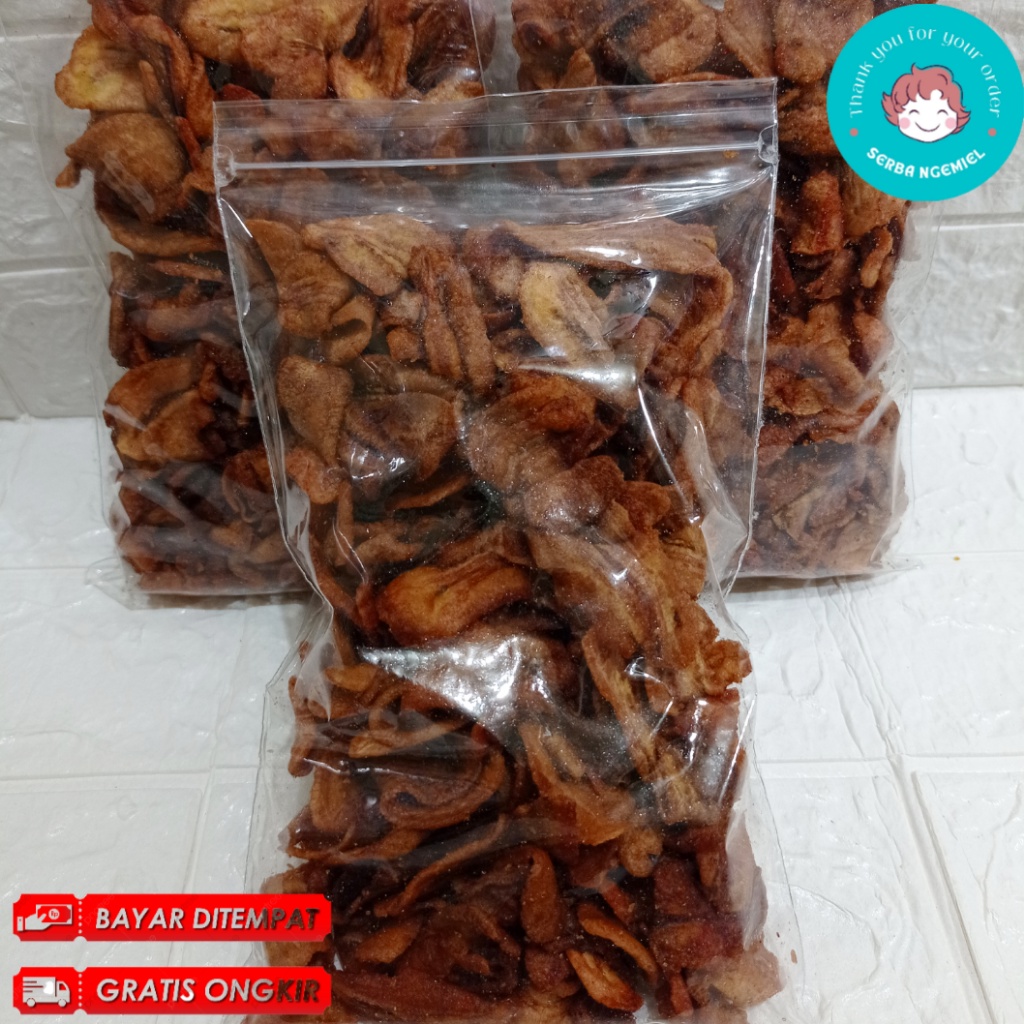 

Keripik Pisang Sale | Snack Kiloan Cemilan Camilan Makanan Ringan