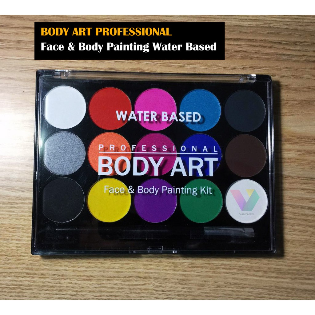 Professional Body Art Face and Body Painting Kit water based | Face & Body Painting Lukis Wajah