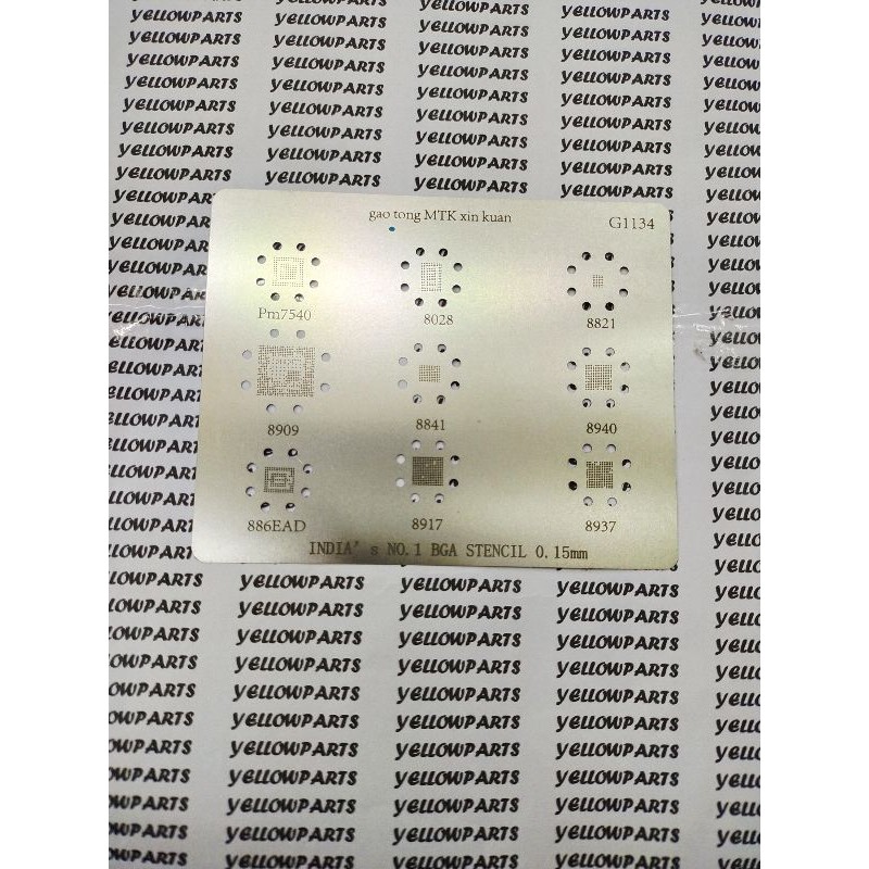 TOOLS CETAKAN IC BGA STENCILS XIN QUAN / G1134