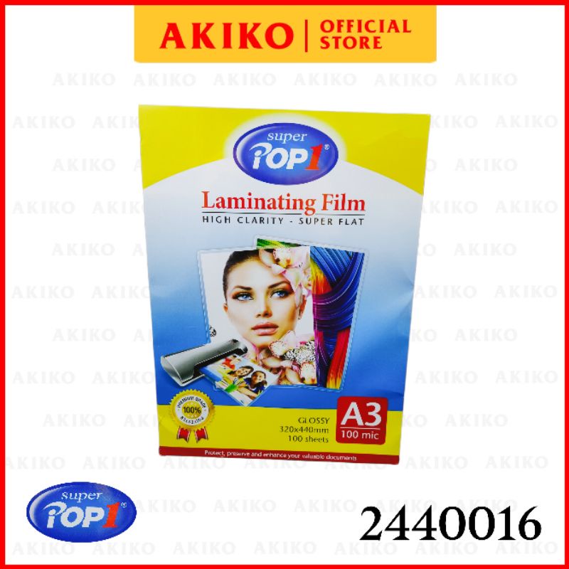 

Laminating P1 Pouch A3 100 Mic