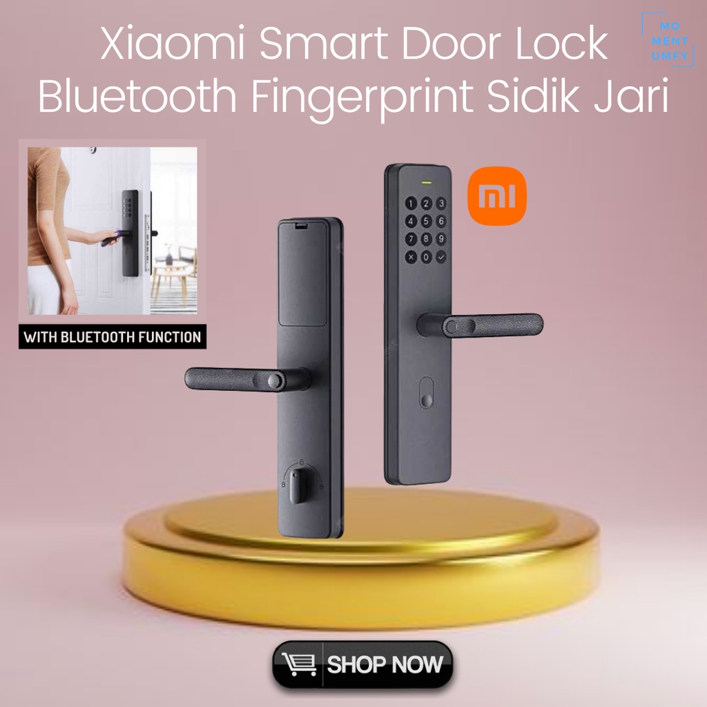 Xiaomi Mijia Smart Bluetooth Door Lock Slot Kunci Konci Gembok Pengunci Pengaman Gagang Pintu Rumah 