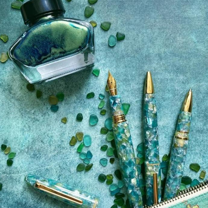 

ESTERBROOK Estie Core Sea Glass Fountain Pen - Regular GT, Extra Fine ---Terbaru---