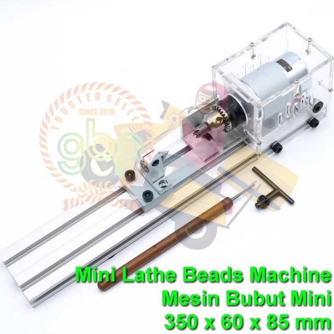 Jual alat JN Mesin Bubut Mini Lathe Beads Machine DIY Kuat Akrilik Kayu
