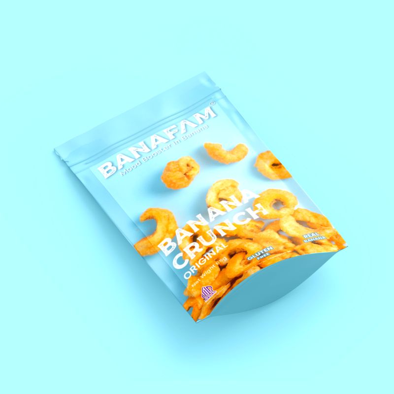 

Banafam - Banana Crunch Healthy Snack - Gluten free - Non Gmo - Natural