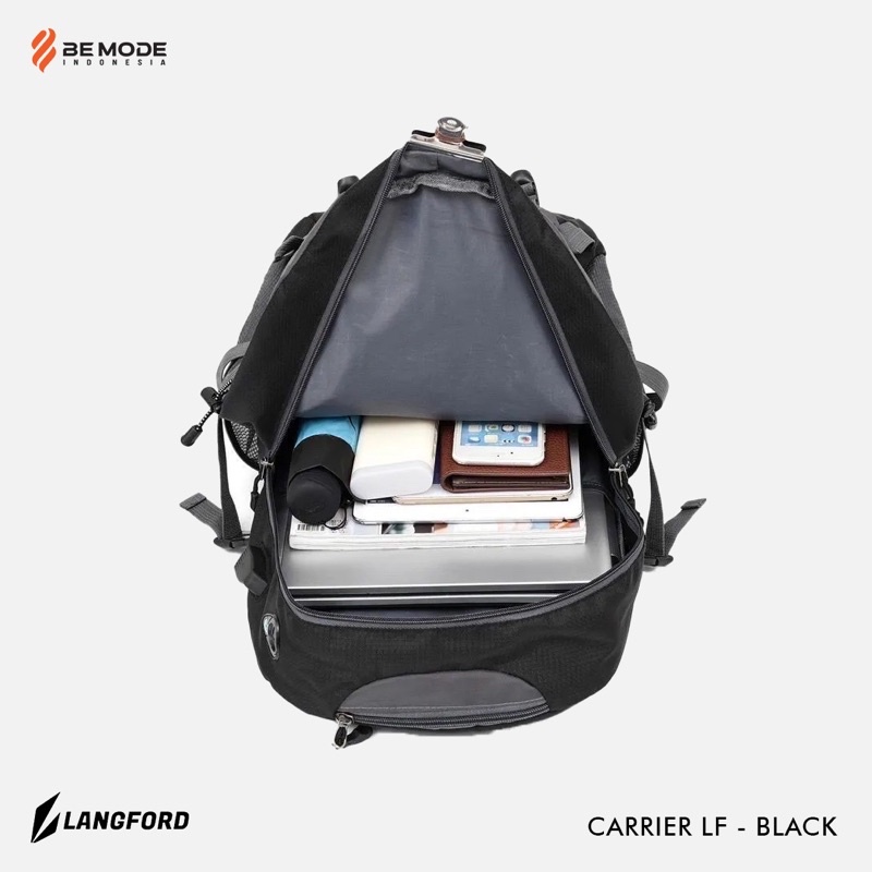 Tas Gunung Pria Outdoor 40L Travel Tas Punggung Tas Ransel Pria Slot Laptop Handsfree Travel Adventure Daypack Backpack Hobi Nanjak Carrier Keril Cariel All Rounder Harian Casual Santai Kuliah Sekolah Garansi - LangFord