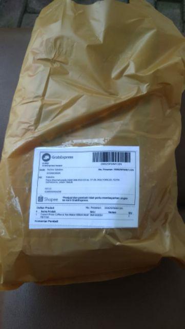 French Press Coffee & Tea Maker 600ml Motif Biji Kopi