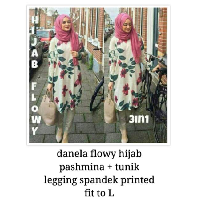 Danela flowy hijab