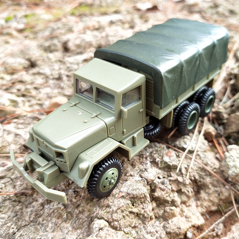 Mainan Simulasi Truk Militer M3 M35 BTR 80 Bahan Karet 4D Skala 1: 72