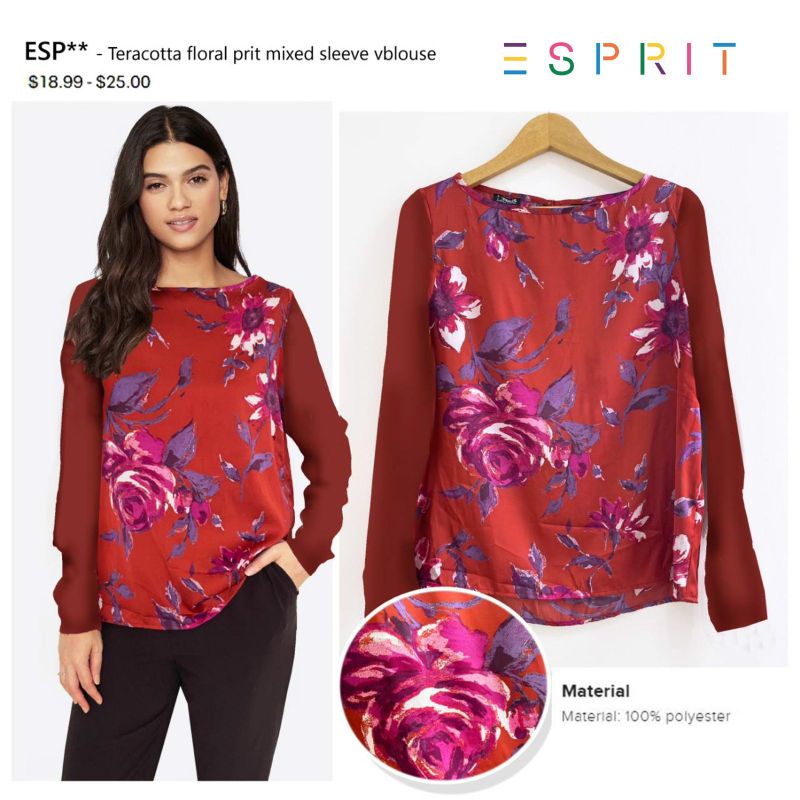 Edc flora blouse