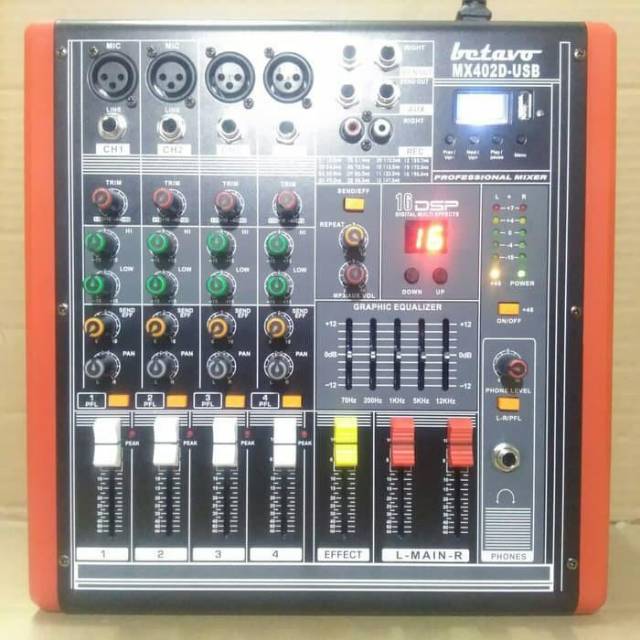 Power mixer betavo MX-402D.bluetooth.Mp3 musik.16dsp effex vocal