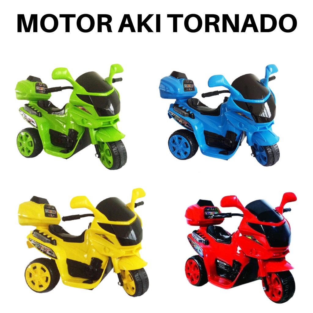 Motor Aki Tornado Mainan Anak