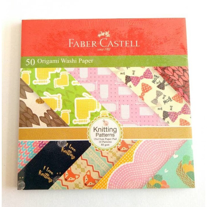 

KERTAS LIPAT/ORIGAMI WASHI MOTIF 15X15 FABER CASTEL