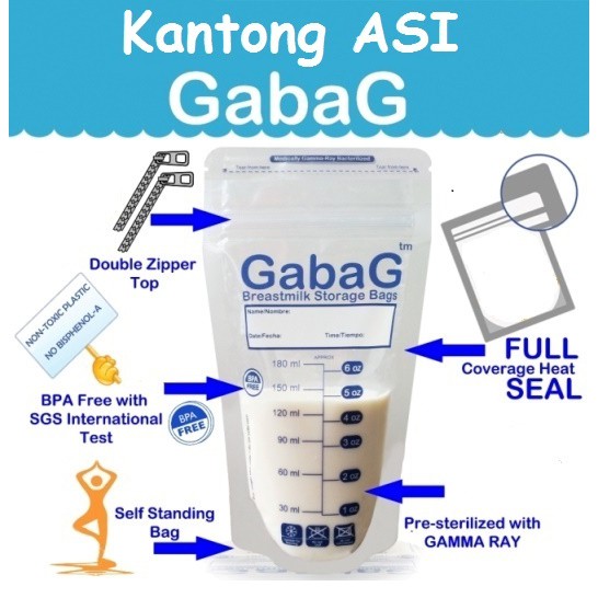 Gabag Breastmlk Storage Bags 180ml