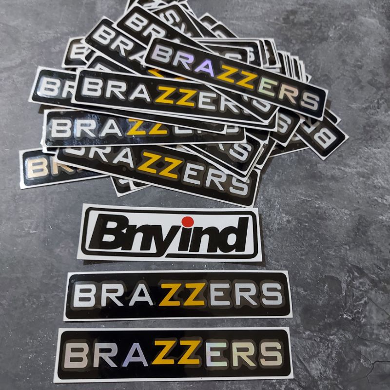 STICKER BRAZZER CUTTING