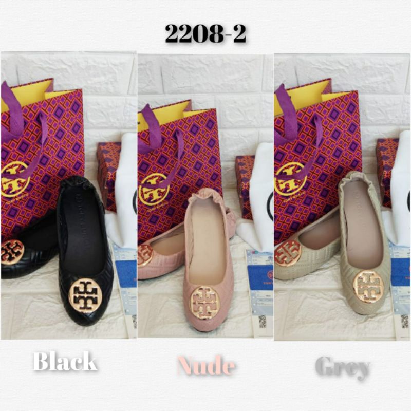 Flatshoes TB motif 2208-2 ,Lengkap Fullset (order wajib Upsize)