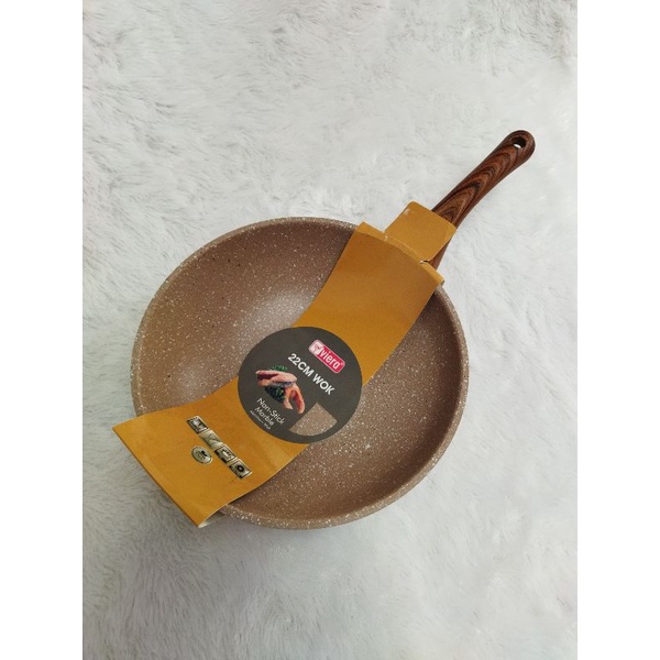 Viera wok 22cm dan 24cm, wajan anti lengket