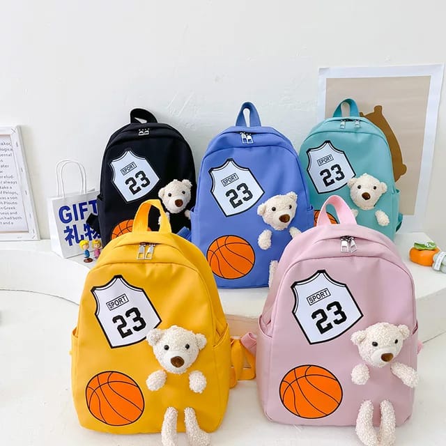 TAS RANSEL SEKOLAH ANAK LAKI DAN PEREMPUAN / RANSEL BACKPACK CEWEK COWOK TAS FASHION MODEL BONEKA TEDDY BEAR S-89815