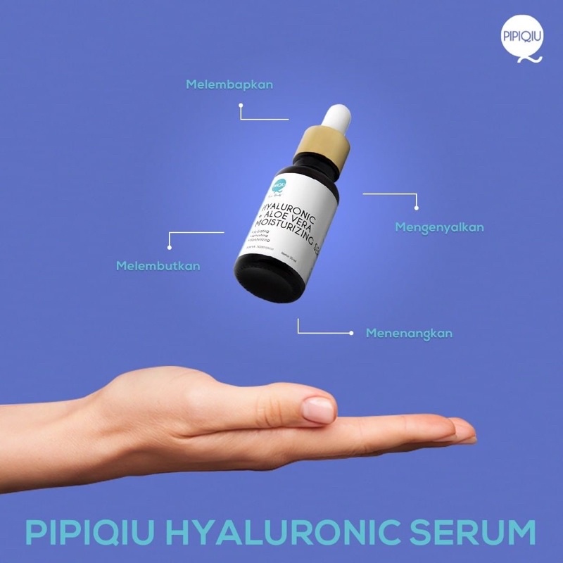 PIPIQIU Hyaluronic + Aloe Vera Moisturizing Serum Indonesia / Niacinamide Vit C Aha Bha Pha Gold