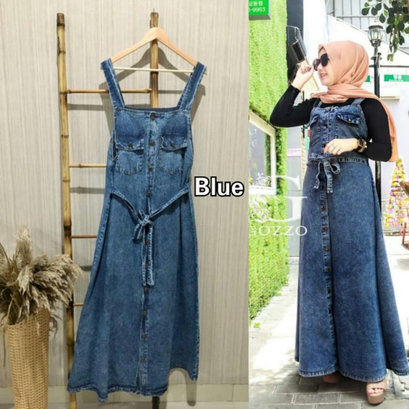 Ready lagi..Overall jeans blue jeans JEVANNI