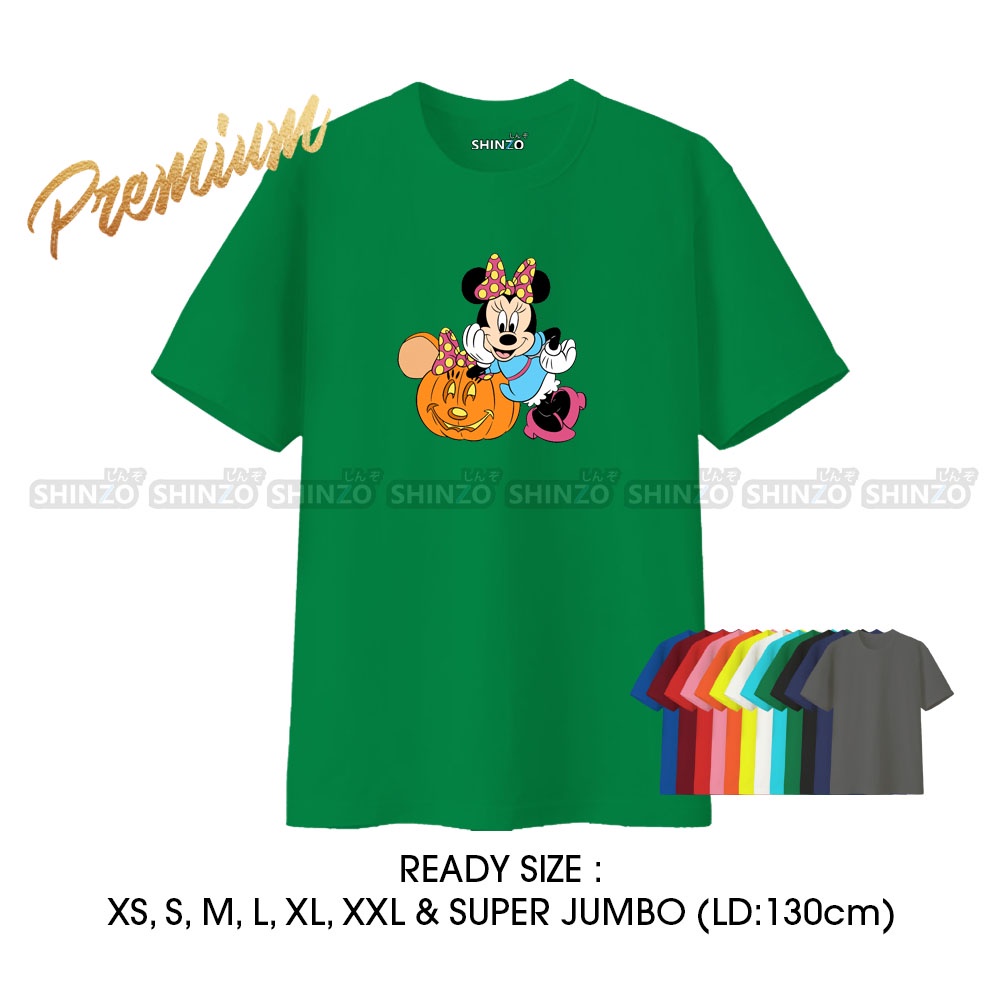 SHINZO - Kaos Natal Premium - Baju Kaos Halloween - Kaos Mickey Minnie - T-Shirt Miki Mini - Tshirt 