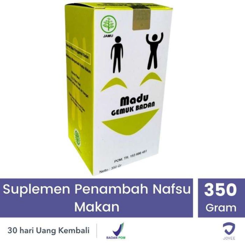 

MADU GEMUK BADAN 350 G - Suplemen Penambah Nafsu Makan