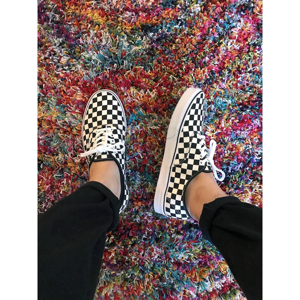 Sepatu Vans Authen Mix Checker Import  DT BNIB /  Urban Sneakers Skateboard