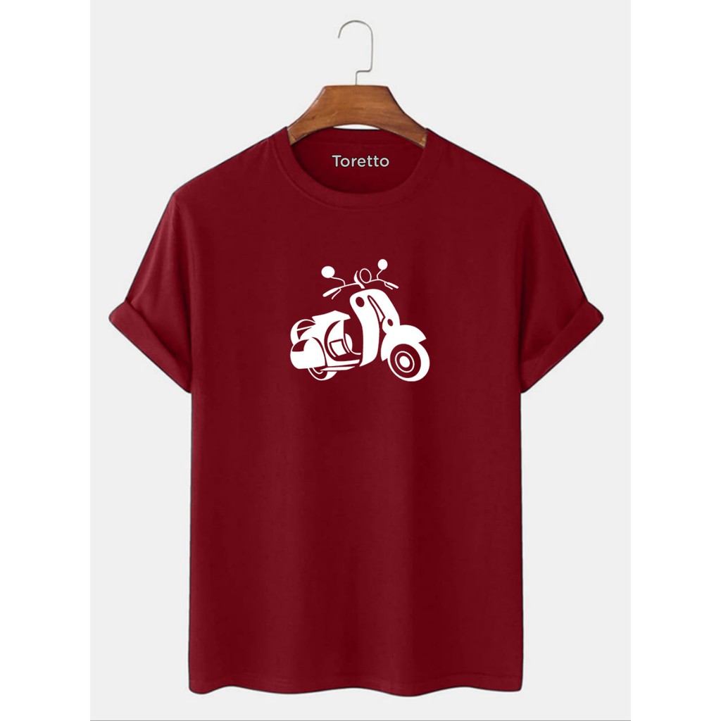 TORETTO-KAOS DISTRO VESPA-ATASAN MOTIF SIMPLE TERLARIS-KAOS LOGO KEKINIAN