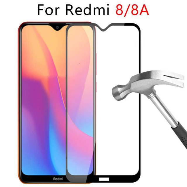 Tempered glass redmi 8/8a/8a pro full cover