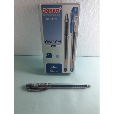

Terlaris Pen / Pulpen / Ballpoint Joyko Oval Gel Isi 12 Pcs Trendi